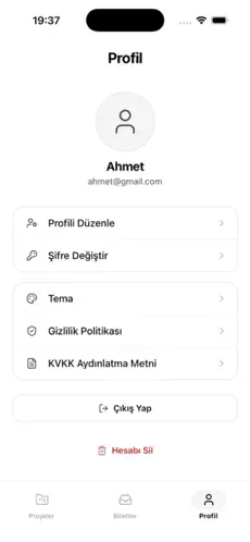 Go Bulut Yazılım İş Takip — ekran 3
