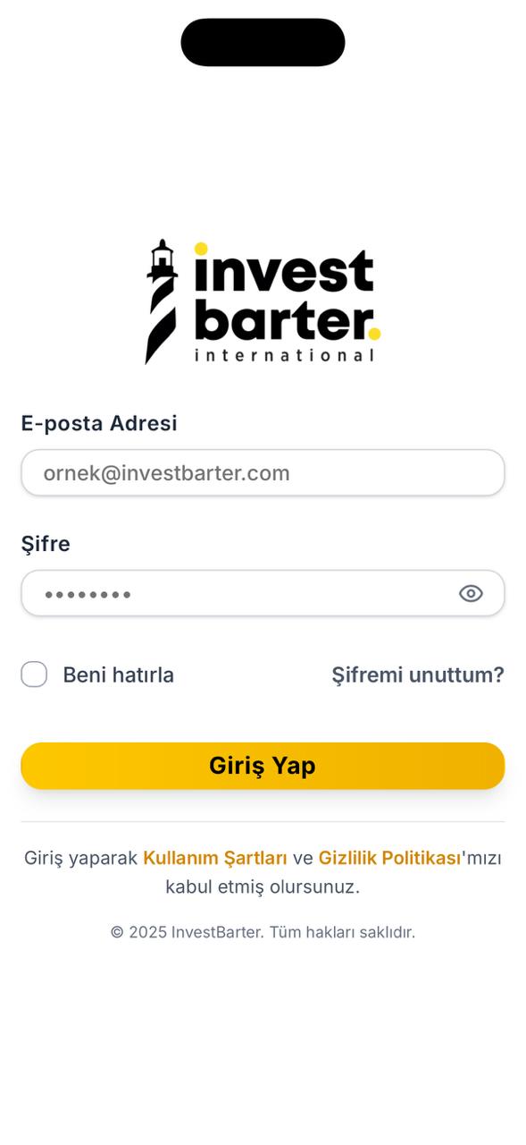 Invest Barter Pazaryeri — ekran 1