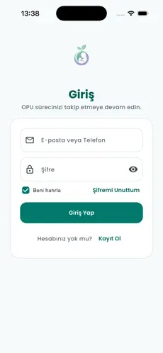 Opucare — ekran 1