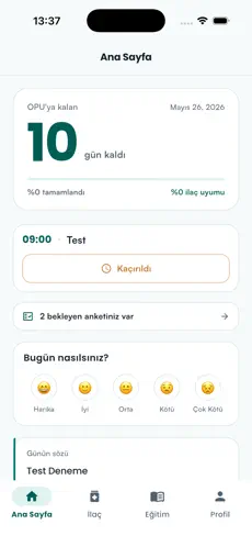 Opucare — ekran 3