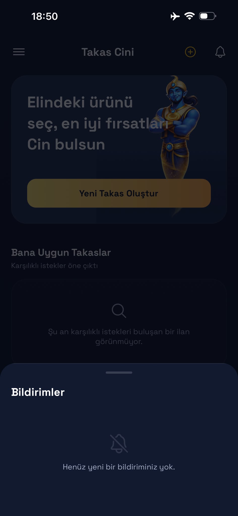 Takas Cini — ekran 9